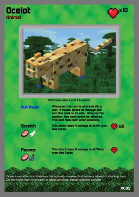 Скачать бесплатно обои Minecraft Ocelot And Wolf Minecraft tcg 032 ocelot by [900x1273] для рабочего стола, мобильного и планшета | Исследуйте 43+ обоев Майнкрафт Оцелот | Фоны Minecraft, обои Оцелот, обои Minecraft Hd картинки