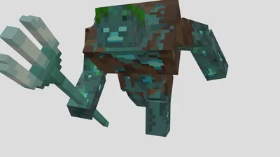 Minecraft Animated Mutant Drowned - Скачать бесплатную 3D модель от CanYuTsai (@canyutsai1) [cd8802d] картинки