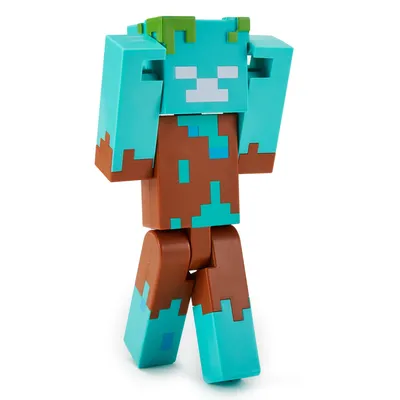 Minecraft 8.5 — фигурка утопленника, основанная на видеоигре Minecraft — Walmart.com картинки