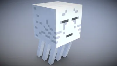 Minecraft - Ghast - Скачать бесплатную 3D модель Винсента Янеза (@vinceyanez) [10f2d3a] картинки