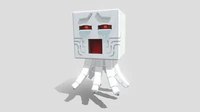 HD Ghast [Minecraft Bedrock Edition] - Скачать бесплатную 3D-модель от ArtsByKev Studio (@ArtsByKev) [4a3c8e6] картинки