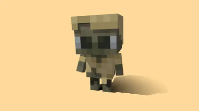 Chibi Husk - Animated Mob - 3D модель от Manning Design (@manningdesign) [ffd85cf] картинки