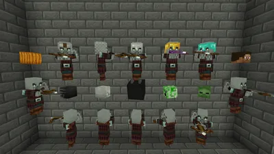 MCPE-48705] Грабитель с головой моба или вырезанной тыквой не отображается правильно — Jira картинки