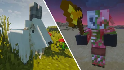 Список мобов Minecraft: все текущие и будущие мобы Minecraft | Рок-бумажный дробовик картинки