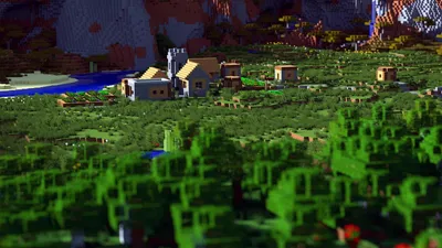 Обои Minecraft Village - Лучшие бесплатные фоны Minecraft Village картинки