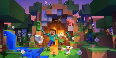 Игрок Minecraft поделился потрясающей картиной с изображением вражеских мобов картинки