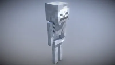 Minecraft - Skeleton - Скачать бесплатную 3D-модель от Vincent Yanez (@vinceyanez) [3ea0438] картинки