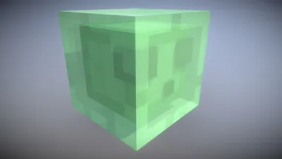 Minecraft - Slime - Скачать бесплатную 3D модель от Vincent Yanez (@vinceyanez) [2caaa14] картинки