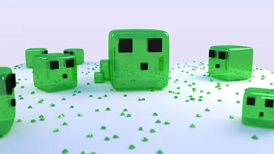 Minecraft Слизь Обои картинки