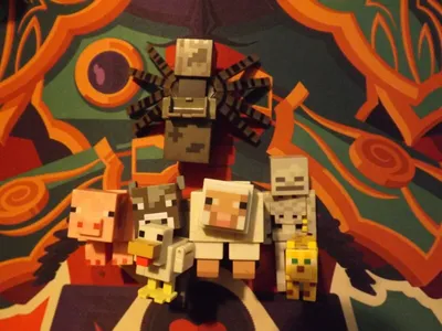 Jazwares Minecraft Overworld Series 2 Фермерская свинья SPIDER JOCKEY Mob Figures LOT 7 | eBay картинки