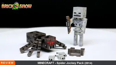 MINECRAFT — Обзор фигурки SPIDER Jockey Series 2 — видео Dailymotion картинки