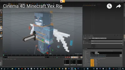 ✓ - [Cinema 4D] Майнкрафт УНИВЕРСАЛЬНАЯ установка Vex mob | BlackSpigot.com картинки