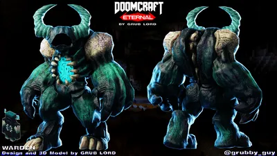 DOOMCRAFT ETERNAL - WARDEN от GRUB-LORD на Newgrounds картинки