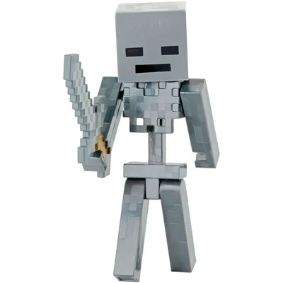 Базовая фигурка Minecraft Attacking Wither Skeleton — Walmart.com картинки