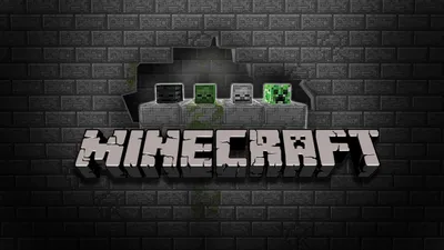 Обои с логотипом Minecraft картинки