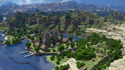 4K ремейк классических обоев Minecraft 2012 года: r/Minecraft картинки