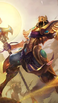 Скачать обои ID: 444298 / Video Game League Of Legends Phone Wallpaper, Sand, Azir (League Of Legends), 750x1334 скачать бесплатно картинки