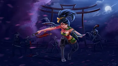 Обои 4k Akali League Of Legends Game Wallpaper картинки