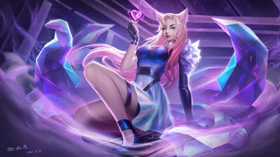 Ahri League Of Legends Art 5k, HD игры, 4k обои, изображения, фоны, фото и картинки картинки