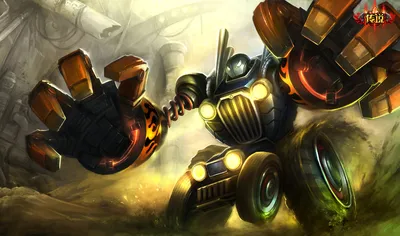 Piltover Customs Blitzcrank Skin - Китайский - League of Legends Wallpapers картинки