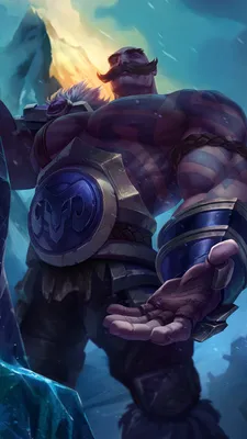 Обои ID: 473237 / Видеоигра League Of Legends Телефон Обои, Braum ( League Of Legends ), 720x1280 скачать бесплатно картинки