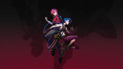 Jinx And Vi League Of Legends Minimal 4k, HD игры, 4k обои, изображения, фоны, фото и картинки картинки