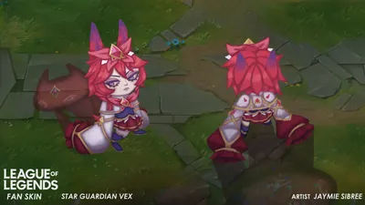 Джейми Сибри — фан-скин Star Guardian Vex League of Legends картинки