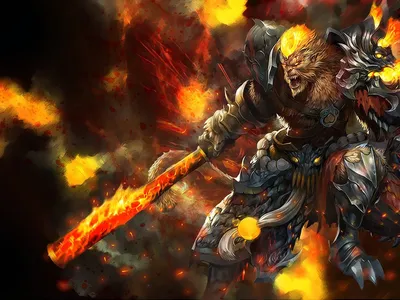 League of Legends Champion Monkey King Wukong Fantasy Art HD обои 1920x1200: Wallpapers13.com картинки