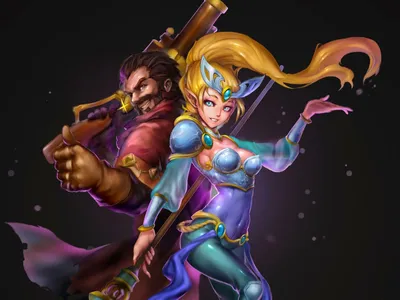 League of Legends Janna and Graves Splash Art обои для рабочего стола 1920x1200: Wallpapers13.com картинки