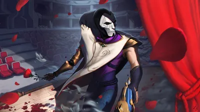 Jhin Unmasked (LoL Art) 4K Phone iPhone обои #1740b картинки