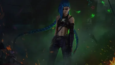 Arcane Jinx League of Legends Wallpaper 5k Ultra HD ID:9749 картинки