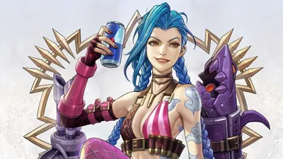 LOL Jinx League of Legends PC Обои для рабочего стола 4K \ u0026 Artwork картинки