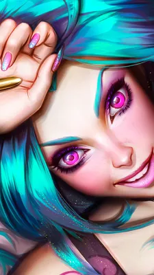 1080x1920 Jinx League of Legends HD обои, фоны картинки