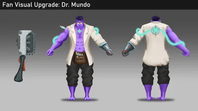 ArtStation - Визуальное обновление Dr. Mundo Fan картинки