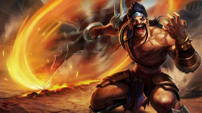 Обои 4k Gladiator Draven LoL Splash Art League of Legends lol Обои картинки