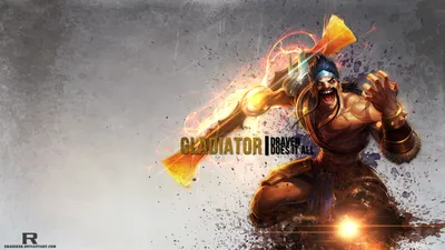 Gladiator Draven by xRazerxD HD Wallpaper Fan Art Artwork League of Legends lol картинки