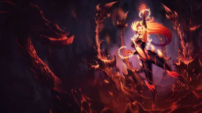 Обои 4k Wildfire Zyra LoL Splash Art League of Legends обои картинки