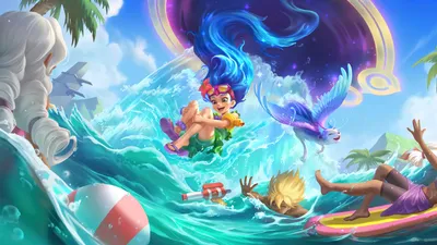 Часть бассейна Zoe League of Legends Wallpaper 8k Ultra HD ID:8277 картинки