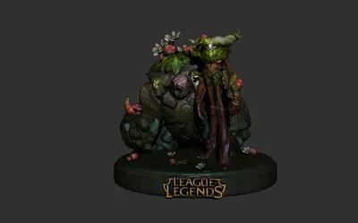 3D-Datei Ivern - LEAGUE OF LEGENDS・3D-Druckvorlage zum Herunterladen・Культы картинки