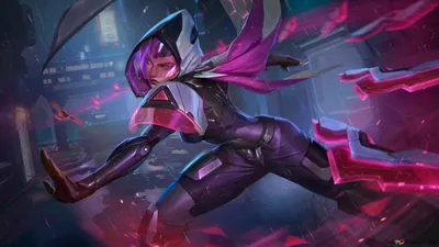 Проект «Ирелия» Splash Art - League of Legends (LOL) 8K скачать обои картинки