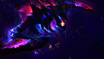 Мой глитч-арт на заставке Darkstar Khazix. (Обои) : r/leagueoflegends картинки