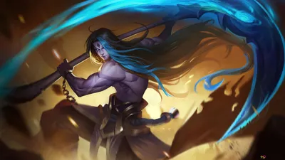 Seelenjäger 'Kayn' - League of Legends [LOL] 4K Hintergrundbild herunterladen картинки