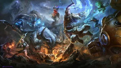 Художественные обои League of Legends - лучшие бесплатные фоновые изображения League of Legends Art картинки