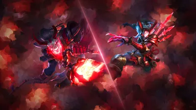 Blood Moon Thresh \ u0026 Kalista by Platna HD Wallpaper Fan Artwork League of Legends lol картинки