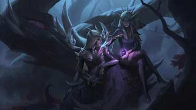 LOL Coven Ashe Cassiopeia PC Desktop 4K Wallpaper \ u0026 Artwork картинки