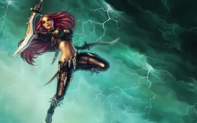 Katarina Mage Assassin The Sinister Blade League Of Legends обои для рабочего стола Hd Full Screen 1920x1080: Wallpapers13.com картинки