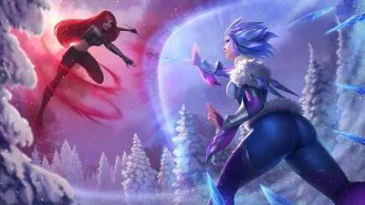 1920x1200 Frostblade Irelia Vs Katarina League Of Legends 4k 1080P Resolution HD 4k обои, изображения, фоны, фото и картинки картинки