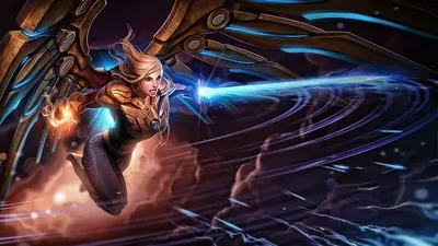 цифровое искусство, League Of Legends, Kayle Wallpapers HD / Обои для рабочего стола и мобильного телефона картинки