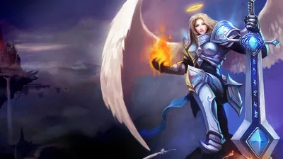 Kayle-Angel-Magic Heroes-League of Legends-Desktop HD обои-2560x1440: Wallpapers13.com картинки