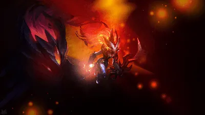 Shadowfire Kindred by Paulikaiser HD Wallpaper Fan Art Artwork League of Legends lol картинки